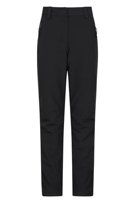 'Arctic II' Women's Thermal Trousers Casual Stretchy Fleece Lined Outdoor Pants Black