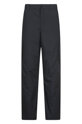 'Trek II' Men's Trousers Warm Fleece Lined Lightweight Quick Dry Outdoor Pants Black
