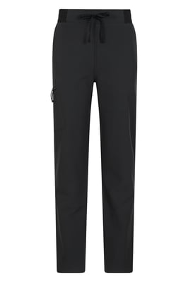 'Adventure' Women's Water Resistant Trouser Windproof Fleece Lined Outdoor Pants Black