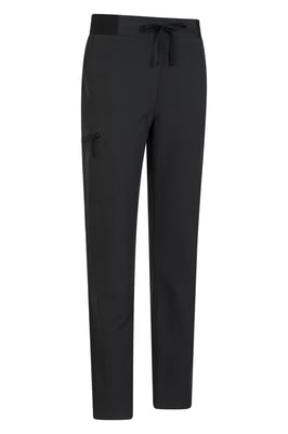 'Adventure' Women's Water Resistant Trouser Windproof Fleece Lined Outdoor Pants Black