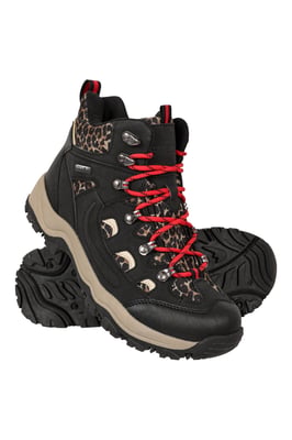 'Adventurer' Women's Printed Waterproof Boots EVA Footbed Outdoors Hiking Trekking Shoes
