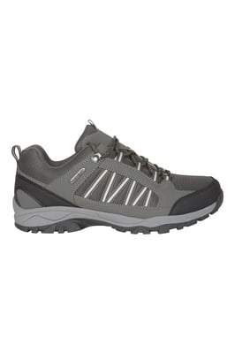 'Path' Men's Walking Shoes Cushioned Footbed Mesh Lining Waterproof Comfy Trail Trekking Trainers Khaki