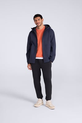 'Pace' Men's Waterproof Jacket with Adjustable Hood & Cuffs Packable Coat