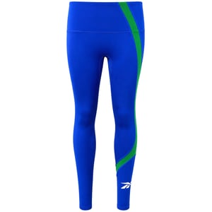 Reebok WOR Big Logo Womens Blue Leggings
