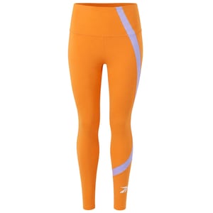 Reebok WOR Big Logo Womens Orange Leggings