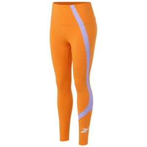 Reebok WOR Big Logo Womens Orange Leggings
