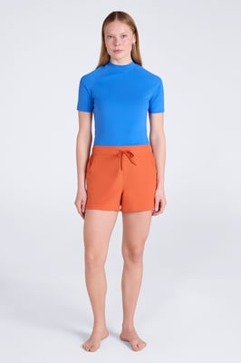 Women's Boardshorts UV Protection Quick Dry Summer Swimming Trunks Orange