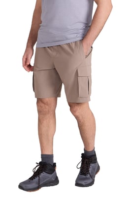 'Everyday' Men's Cargo Shorts UV50 Protection Stretch Multi Pocket Casual Short Pants Beige