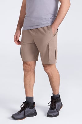 'Everyday' Men's Cargo Shorts UV50 Protection Stretch Multi Pocket Casual Short Pants Beige