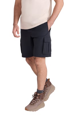 'Everyday' Men's Cargo Shorts UV50 Protection Stretch Multi Pocket Casual Short Pants Black