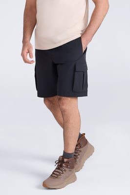 'Everyday' Men's Cargo Shorts UV50 Protection Stretch Multi Pocket Casual Short Pants Black