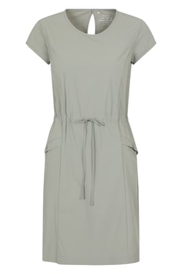 'Tahiti' Women's Quick Dry Dress UV Protection Adjustable Waist Summer Wear Khaki