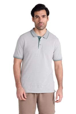 'Dawnay Pique' Men's Slub Textured Polo Shirt Comfy Casual T-Shirt Olive