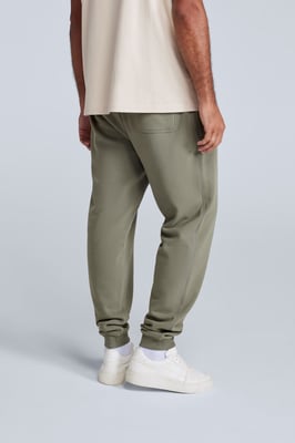 'Driver' Men's Joggers Casual Soft Cotton Lightweight Elastic Waistband Pants Khaki