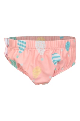 Baby Swim Nappy with Elastic Waistband Kids Beach Swimwear Coral