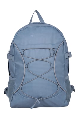 'Bolt' Unisex Backpack with Multiple Pockets Ripstop Fabric Everyday Rucksack Pale Blue