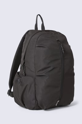 Unisex Front Zip Backpack with Multiple Pockets Travelling Bag Black