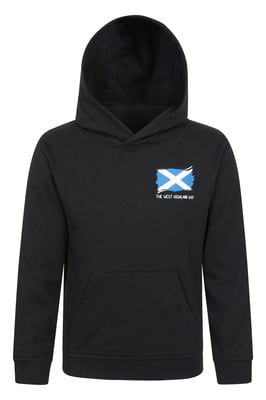 'West Highlands Way' Kids Regional Hoodie Casual Jumper Comfortable Pullover Top Black