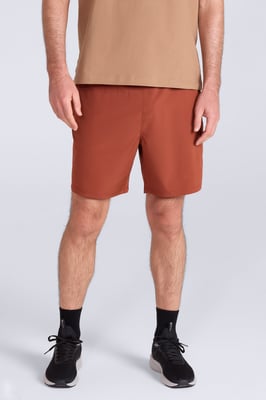 'Hurdle' Men's Running Shorts Quick Wicking Active Bottoms Rust