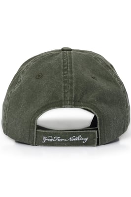 Green Monogram Washed Cotton Cap