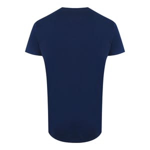 Korte Mouwen Rekbare T-shirt in Marineblauw