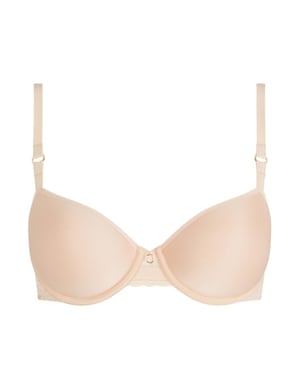 Chantelle Monogram Half Cup T Shirt Bra - Golden Beige