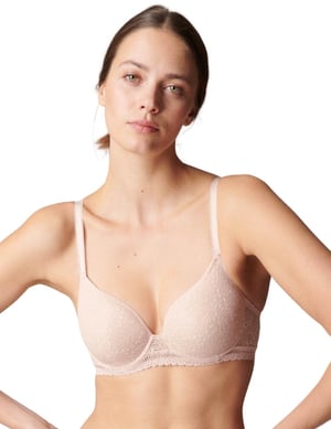 Simone Perele Comete Spacer Plunge Bra - Rose Sand