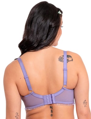 Curvy Kate Frill Me Balcony Bra - Mauve/Lime
