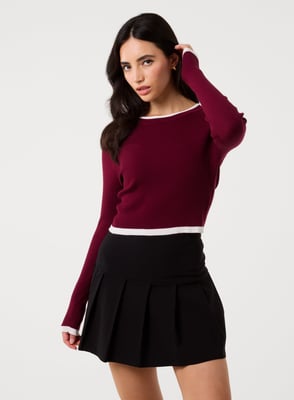 Contrast Knitted Jumper