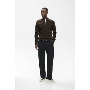 Matinique Lagoon half zip trui turkisch coffee