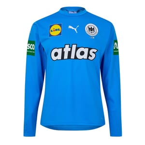 Men's Puma Dhb Goalkeeper Season 25 Short Sleeve Licensed Performance T-Shirt in Ign Blue/Royal