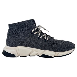 Balenciaga Speed Lace-Up Sneakers in Grey Polyester