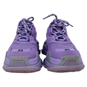 Balenciaga Triple S Sneakers in Purple Nylon Canvas