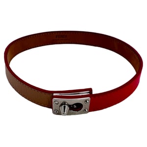 Fendi Double Wrap Bracelet in Multicolor Leather