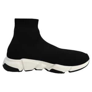 Balenciaga Speed Trainer Shoes in Black Polyester