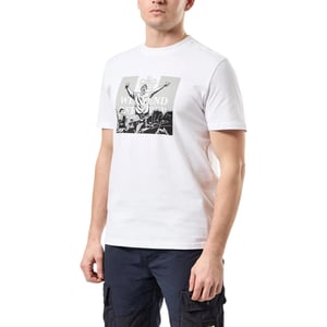 Weekend Offender Mens T Shirt Crew Neck Short Sleeve Leo Graphic Mono Summer Tee