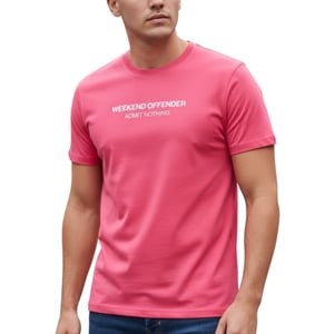 Weekend Offender Mens T Shirts Steinbeck Crew Neck Short Sleeve Cotton Summer