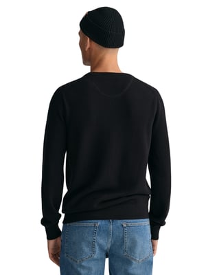 GANT Mens Cotton Pique Crew Neck Jumper
