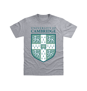University Of Cambridge Shield Heather Grey T-Shirt