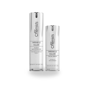 skinChemists Wrinkle Killer Anti-Ageing Night Moisturiser & Facial Serum for Loss of Firmness, Fine Lines, Wrinkles