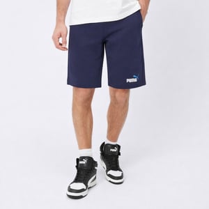 Puma Mens Ess+ 2 Col Shorts Cotton Short Navy 586766
