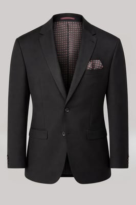 Carter & Jones Black Big & Tall Three Piece Tailored Fit Suit