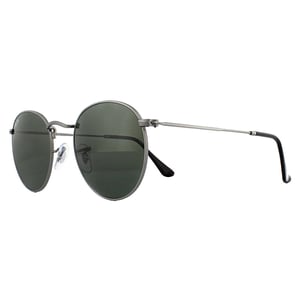 Ray-Ban Solglasögon Runda Metall 3447 029 Gunmetal Grön 50
