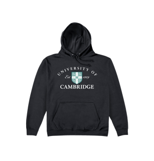University Of Cambridge Est 1209 Black Hoodie