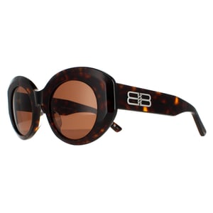 Balenciaga Oval Womens Havana Brown BB0235S
