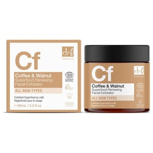 Dr. Botanicals Coffee Superfood Anti-Ageing Renewing Facial Exfoliator 60ml for Fine Lines, Wrinkles, Dullness