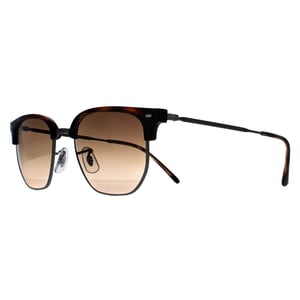 Ray-Ban Vierkant Unisex Havana Bruin Gradiënt RB4416 New Clubmaster
