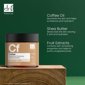 Dr Botanicals Koffie Superfood Vernieuwende Gezichts Exfoliant 60ml