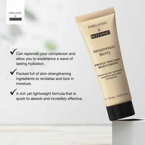 Organic & Botanic Anti-Ageing Amazonian Berry Day Moisturiser 15ml for Fine Lines, Wrinkles, Dryness