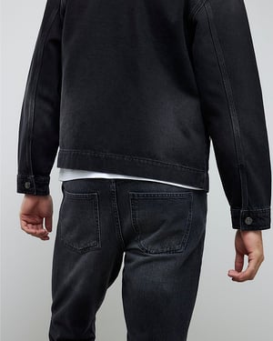 River Island Mens Bootcut Jeans Black Washed Flared Leg